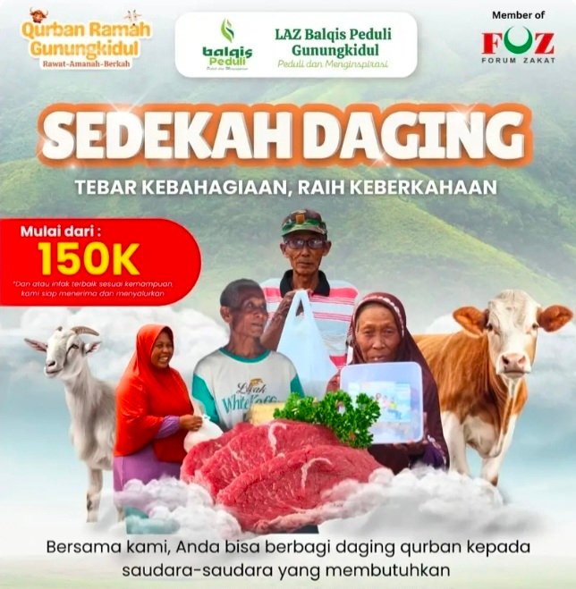Sedekah Daging di Hari Berqurban