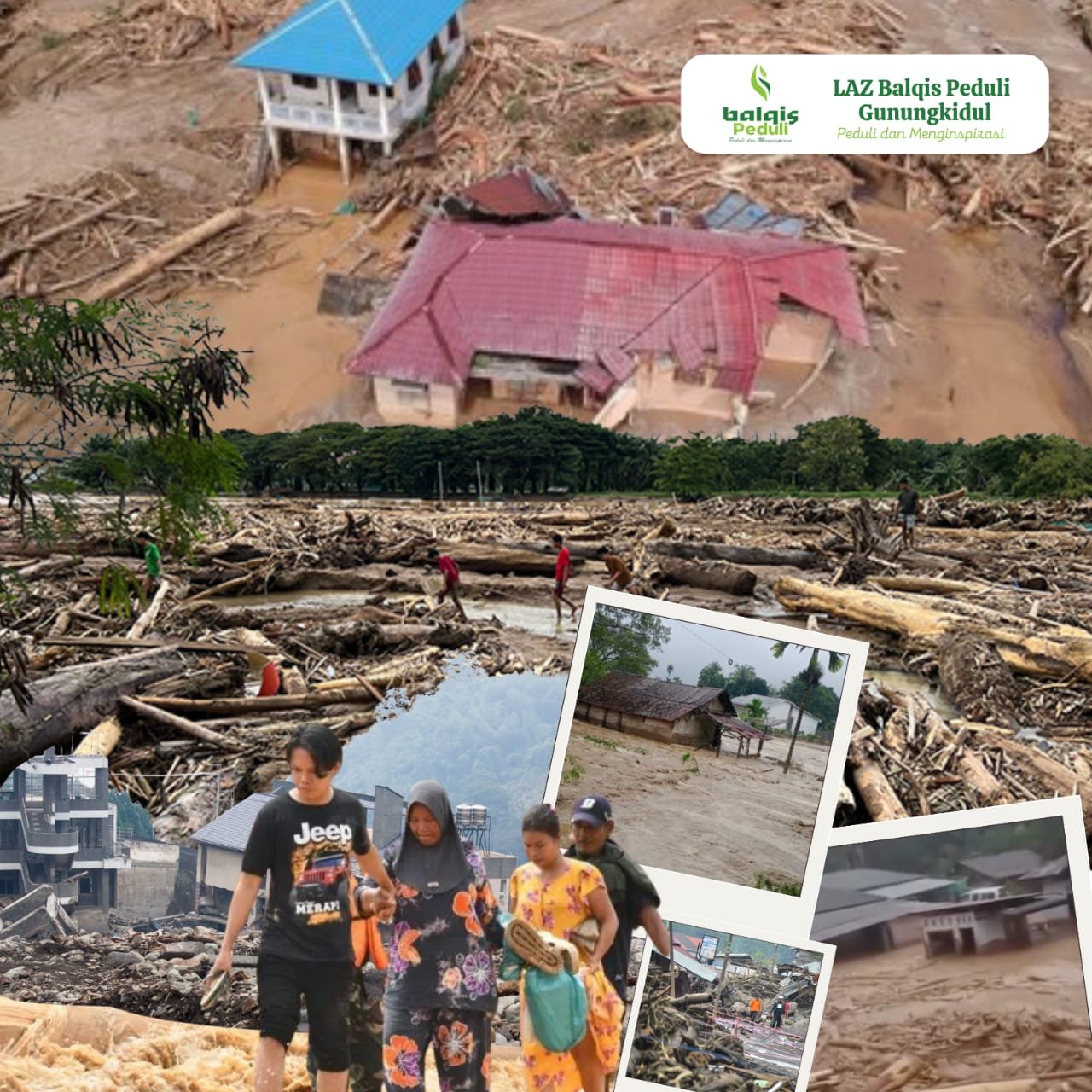 Bantu Masyarakat Terkena bencana banjir dan longsor